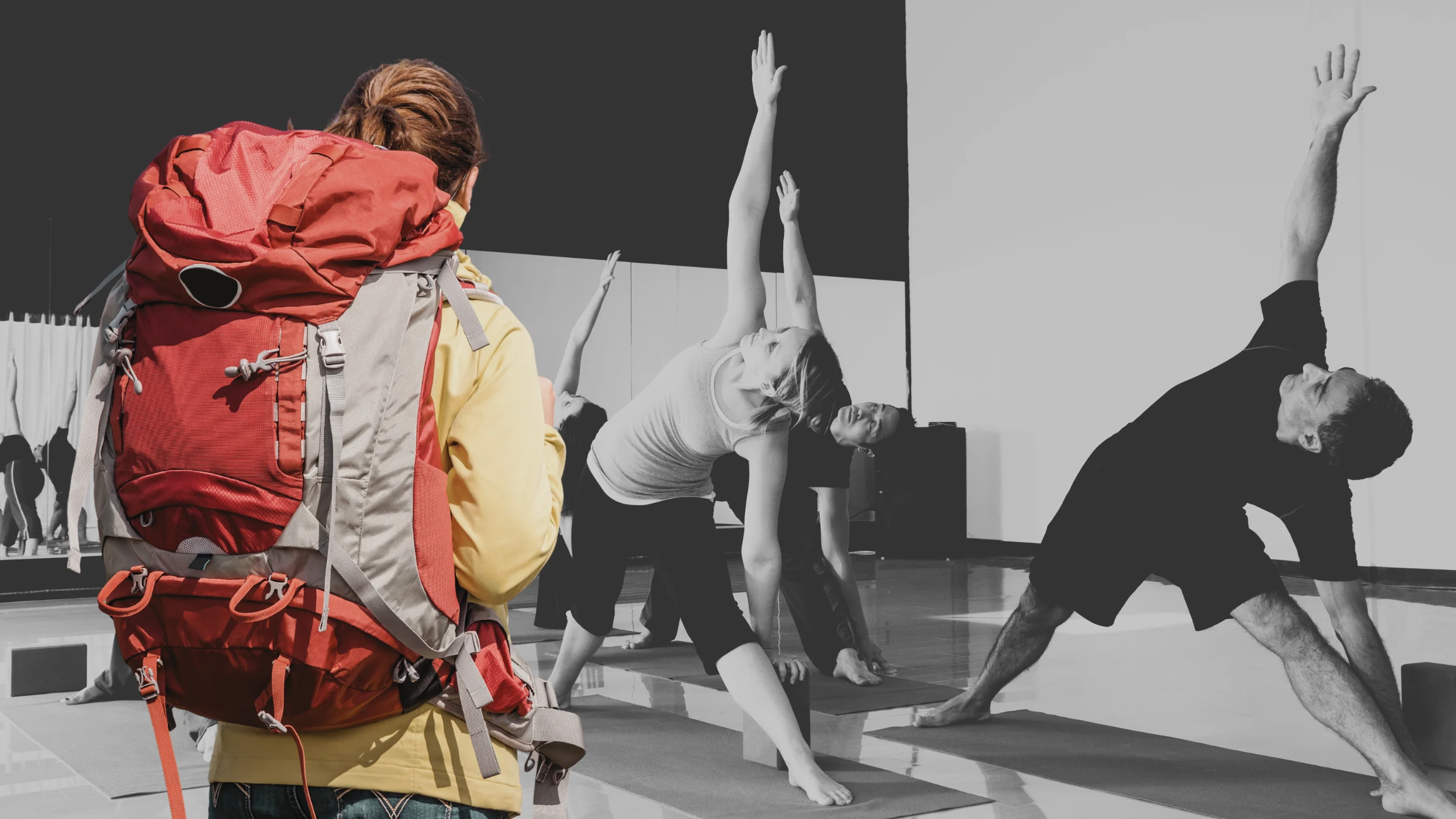 15 Unfiltered Thoughts Any Backpacker Has in Yoga Class