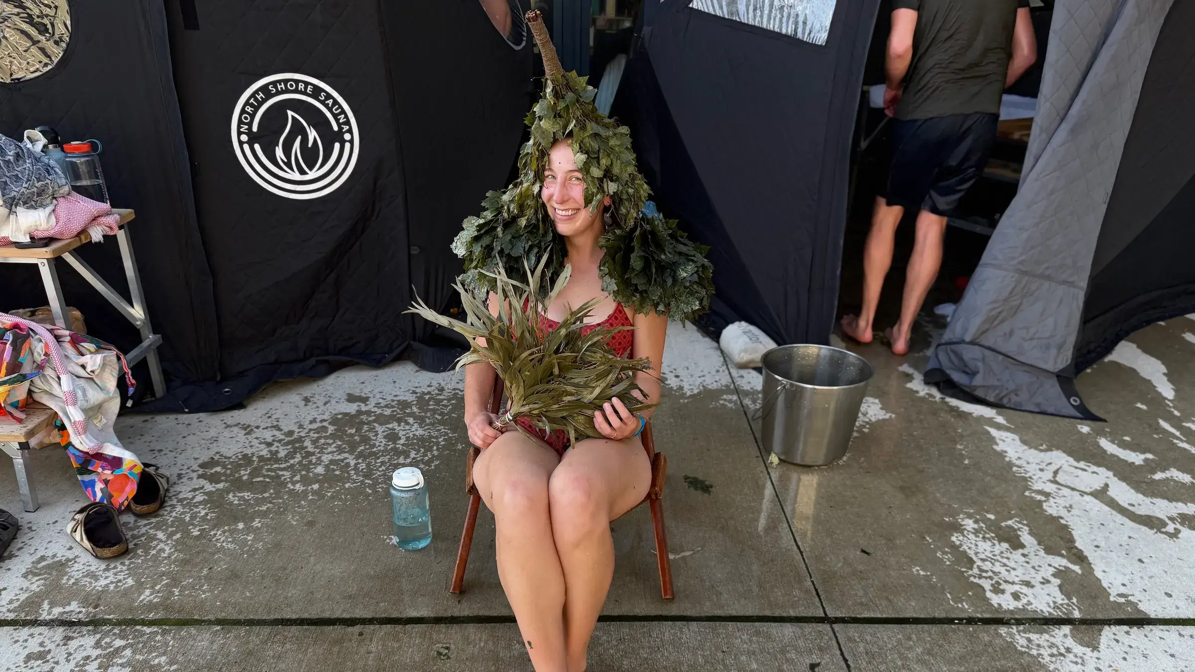 200 Degrees and Sweaty Strangers. Welcome to Sauna Fest.